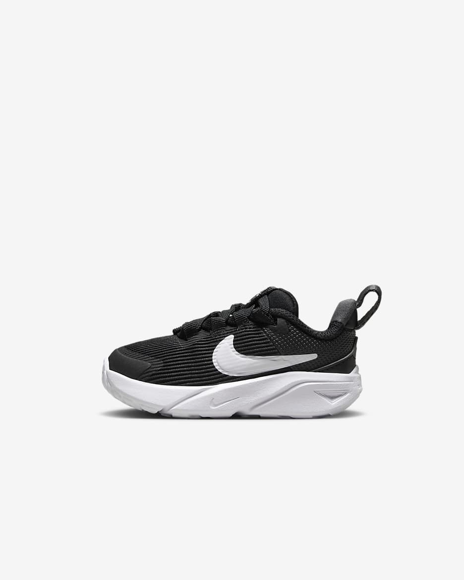 Nike Kids Preschool Star Runner 4 Shoes Size 1 Black White